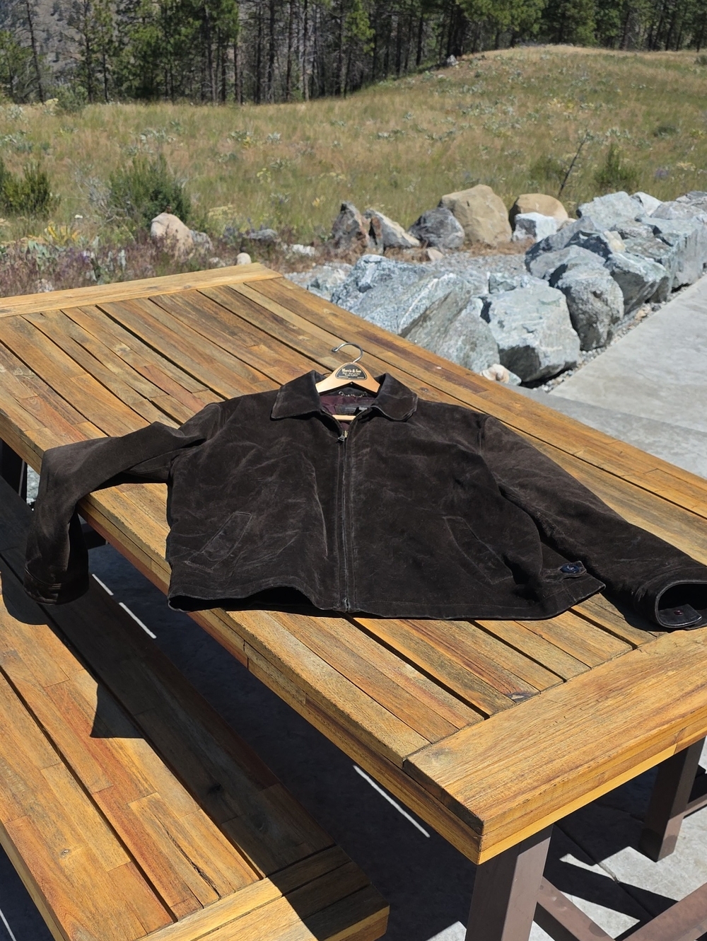 Vintage Banana Republic Dark Brown Suede Jacket Needs Love